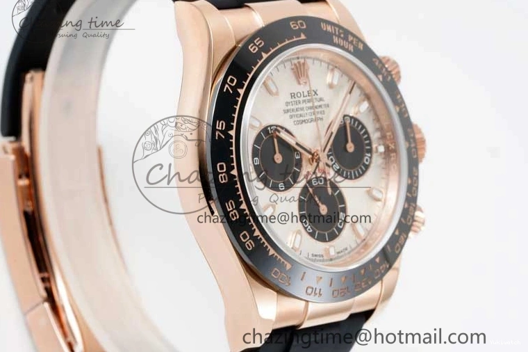 Dial QF Oysterflex Meteorite Strap SA4130 on Best 1:1 Edition Rubber 116515 Daytona 0718